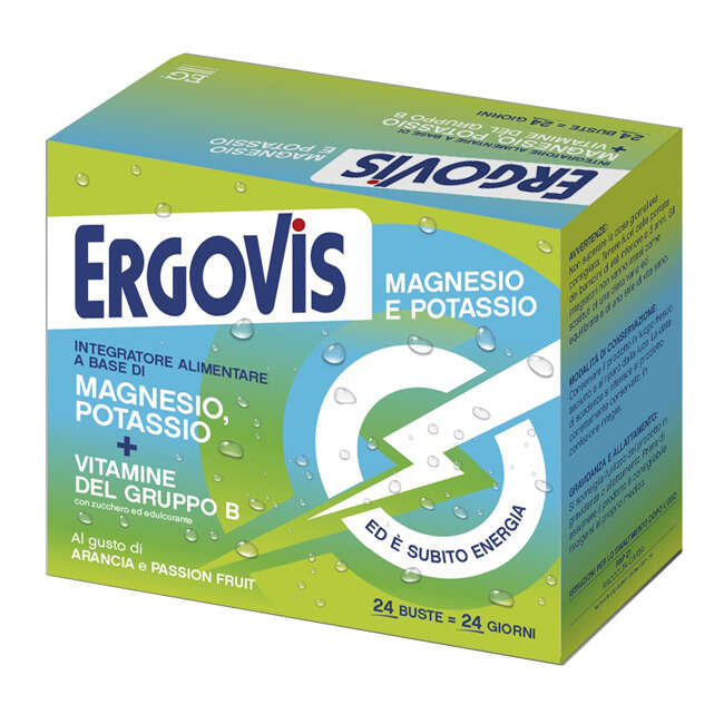 Ergovis - Mg+k vitamine b con zucchero 24 bustine