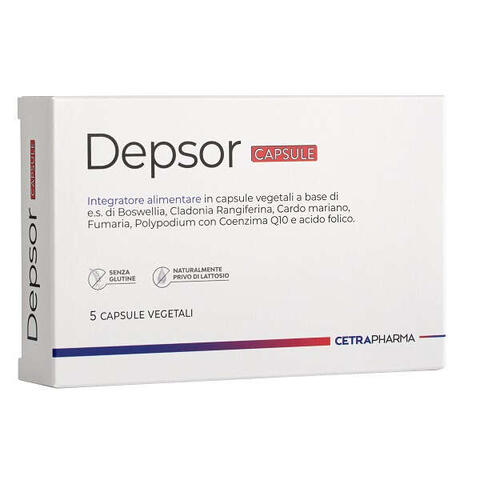 Cetra pharma - Depsor 30 capsule vegetali da 720 mg