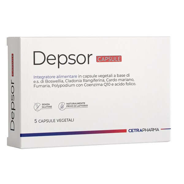 Cetra pharma - Depsor 30 capsule vegetali da 720 mg
