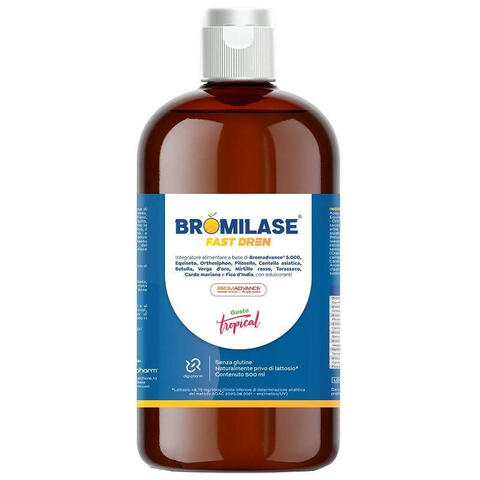 Bromilase fast dren - 500 ml senza glutine senza lattosio con edulcorante