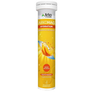 Arkofarm - Arkomag hydratium reidrata e ricarica mango 24 compresse effervescenti senza zuccheri con edulcorante