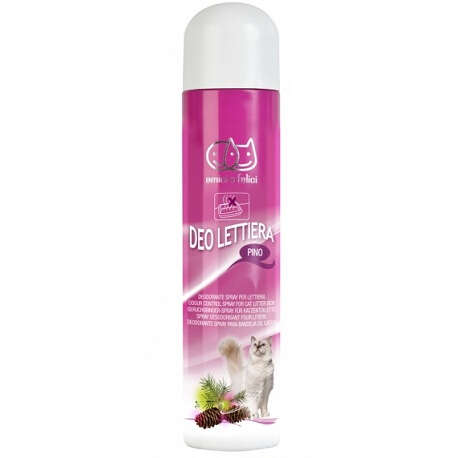 Amici e felici - Deodorante spray per lettiera al pino