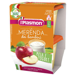 Plasmon - La merenda dei bambini sapori di natura mela yogurt asettico 2 x 120 g