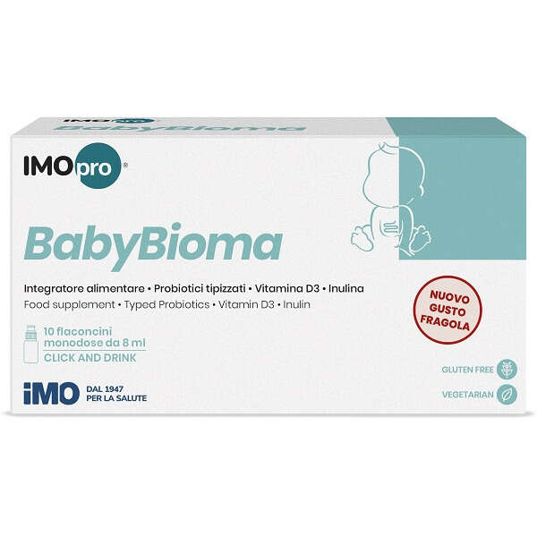 Imo - Pro babybioma fragola 10 flaconcini 8 ml