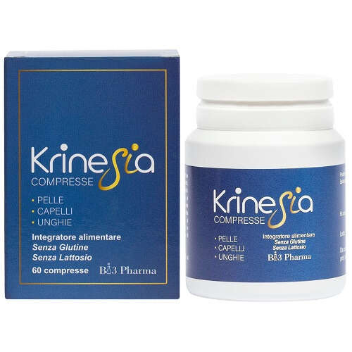 Krinesia pelle capelli unghie - 60 capsule da 750 mg senza glutine senza lattosio
