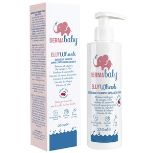 Derma baby elly wash detergente bagno - Derma baby elly wash detergente bagnetto corpo e capelli ultra-delicato 250 ml