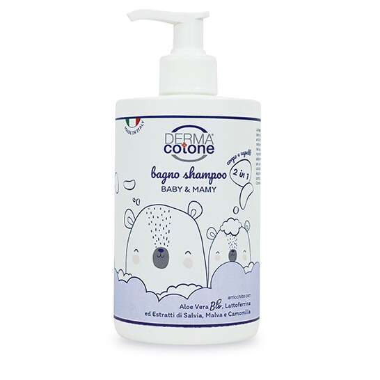 Dermacotone - Bagno shampoo 2 in 1 corpo e capelli baby & mamy 500 ml