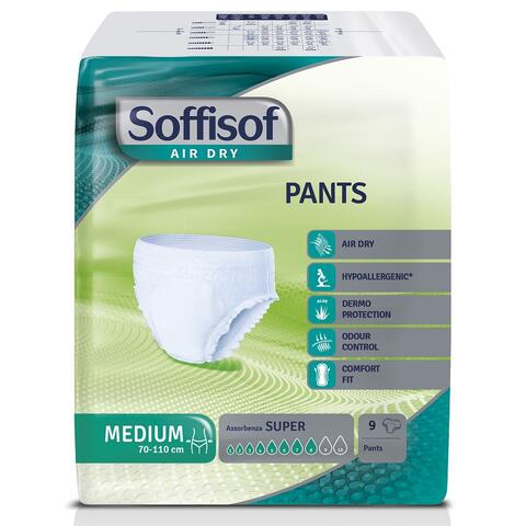 Soffisof - Pannolone  air dry pants super medium 9 pezzi