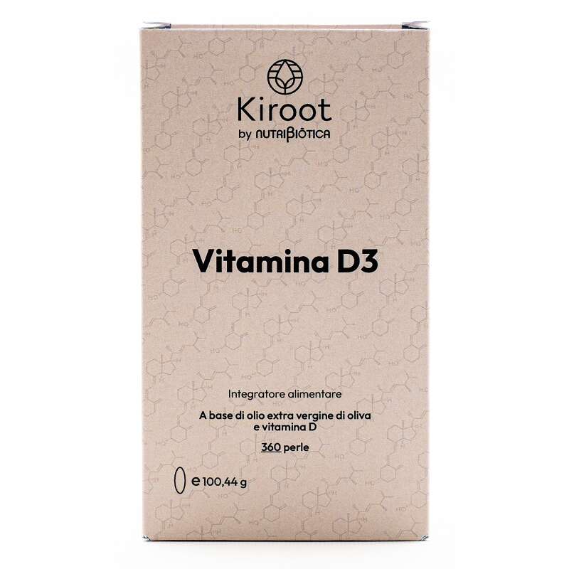 Kiroot vitamina d3 - Kiroot by nutribiotica vitamina d3 360 perle senza glutine senza lattosio