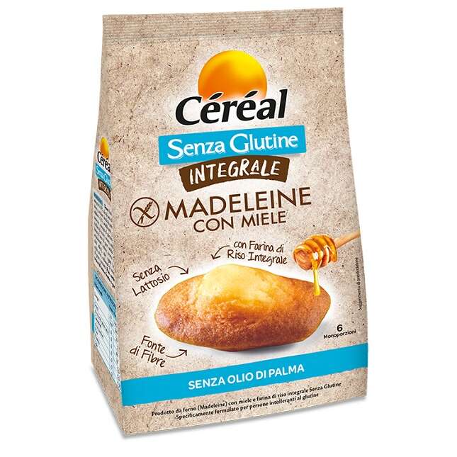 Cereal - Senza glutine integrale madeleine con miele 170 g
