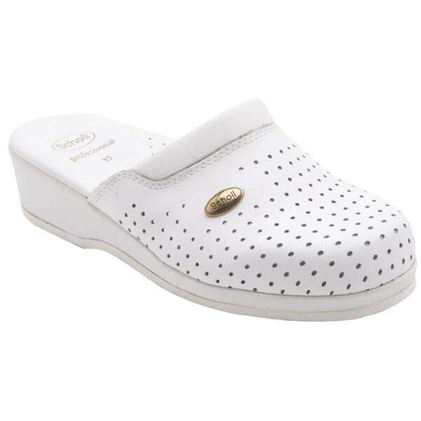 Scholl's - Clog back guard bycast unisex white backguard bianco 39