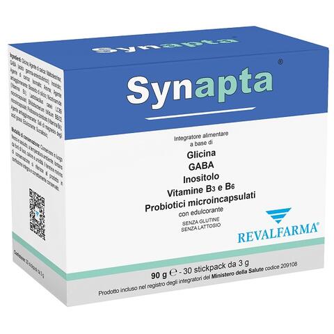 Synapta - 30 stickpack con edulcorante senza glutine e lattosio