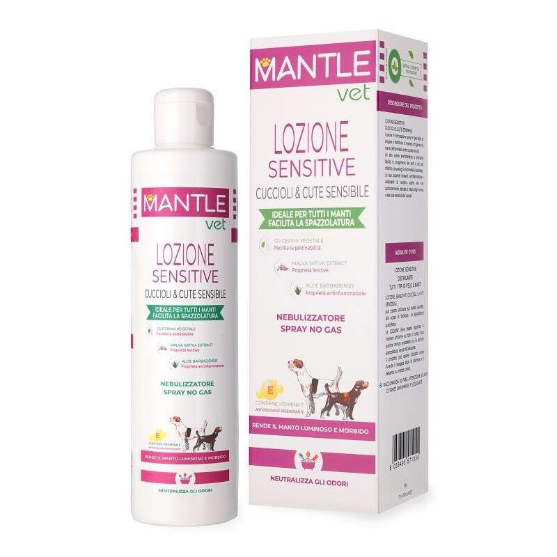 Mantle vet - Lozione sensitive cuccioli e cute sensibile 250 ml