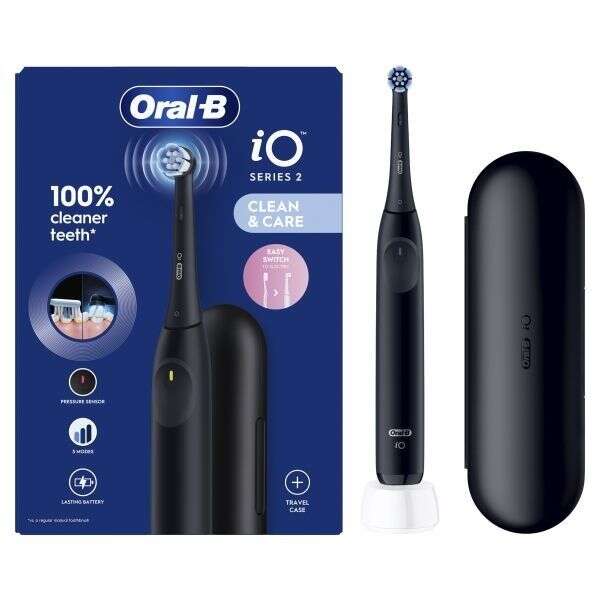 ORALB - SPAZOLINO ELETTRICO IO2 NIGHT NERO+CUSTODIA