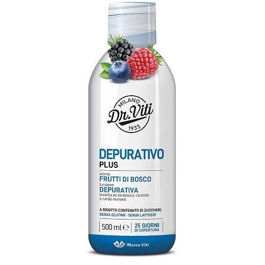 Plusfrutti di bosco - Dr viti depurativo plus frutti di bosco 500 ml senza zuccheri