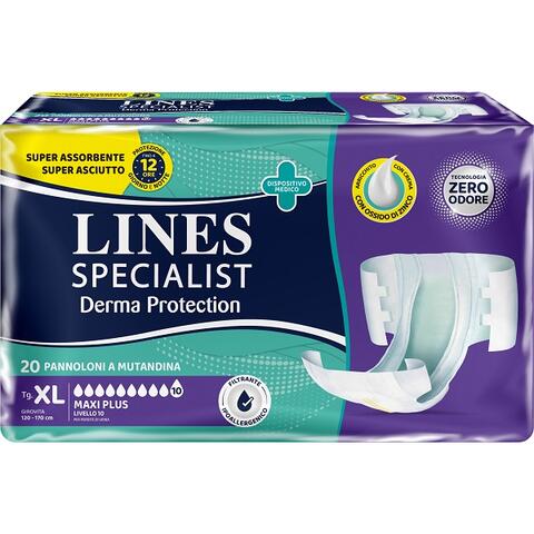 Lines - Pannolone a mutandina  specialist derma maxi xl 20 pezzi