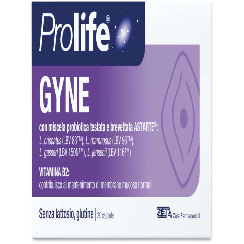 Prolife - Gyne 20 capsule con miscela probiotica testata e brevettata astarte