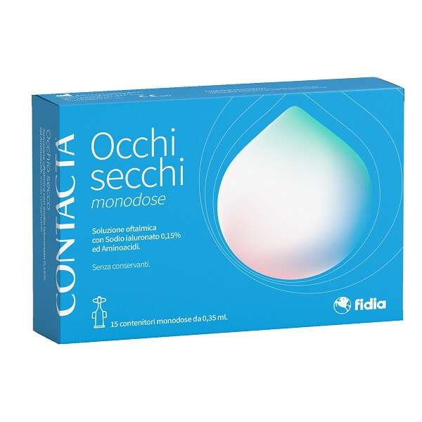 Contacta - Occhi secchi monodose 15 contenitori monodose da 0,35 ml