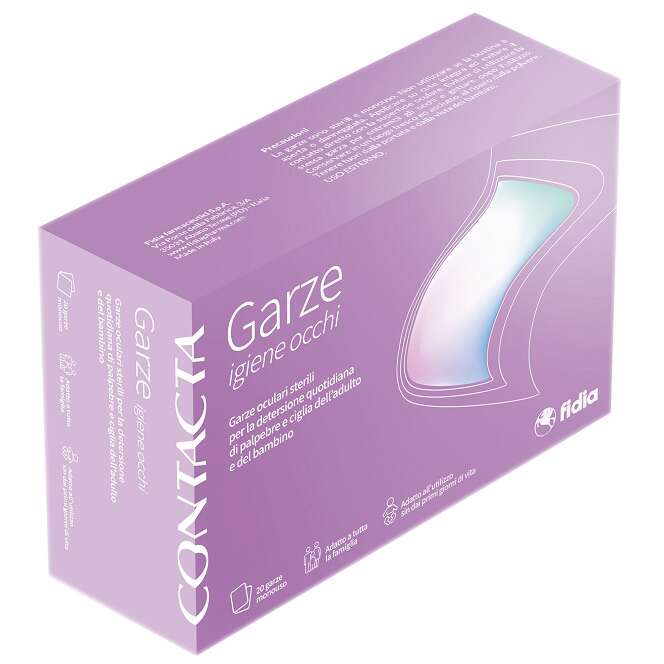 Contacta - Garze sterili e monouso igiene occhi 20 pezzi