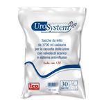 Urosystem - Sacca di drenaggio da letto per urina tubo 130 cm con scarico 30 pezzi