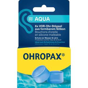 Aqua - Ohropax silicon  tappi auricolari 6 pezzi