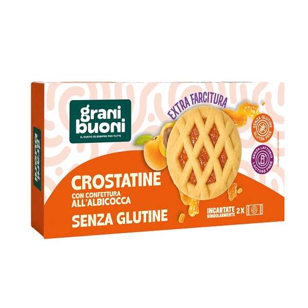 Granibuoni crostatine all'albicocca - Granibuoni crostatine con confettura all'albicocca 2 pezzi 50 g