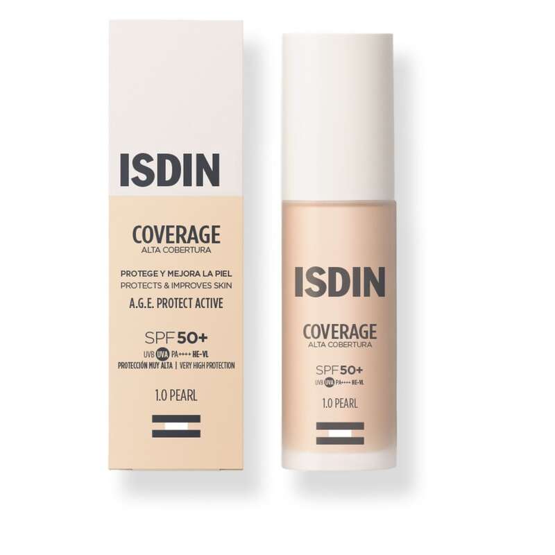 Isdin - Coverage 1,0 pearl spf50+ fondotinta con protezione molto alta 30 g