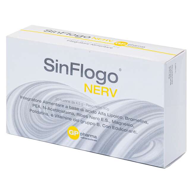 Gp nutraceuticals - Sinflogo nerv 20 bustine da 4,5 g con edulcoranti