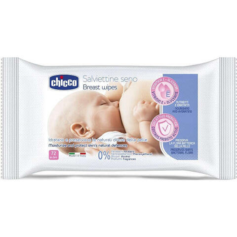 Chicco - Salviette detergenti per il seno 72 pezzi