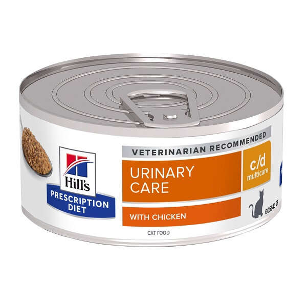 Feline - Prescription diet  urinary care c/d multicare chicken&vegetables 156 g