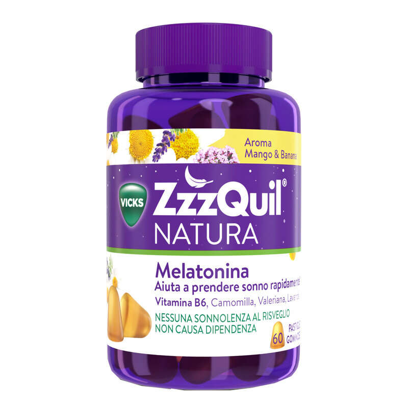 Vicks - Zzzquil natura mango & banana 60 pastiglie gommose
