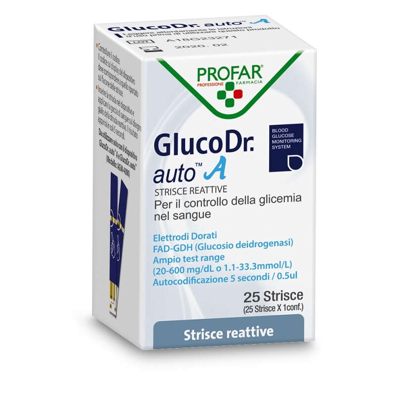 Profar - Gluco dr auto glicemia 25 strisce