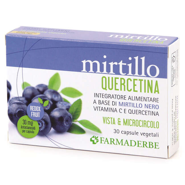 Mirtillo quercetina - 30 capsule vegetali