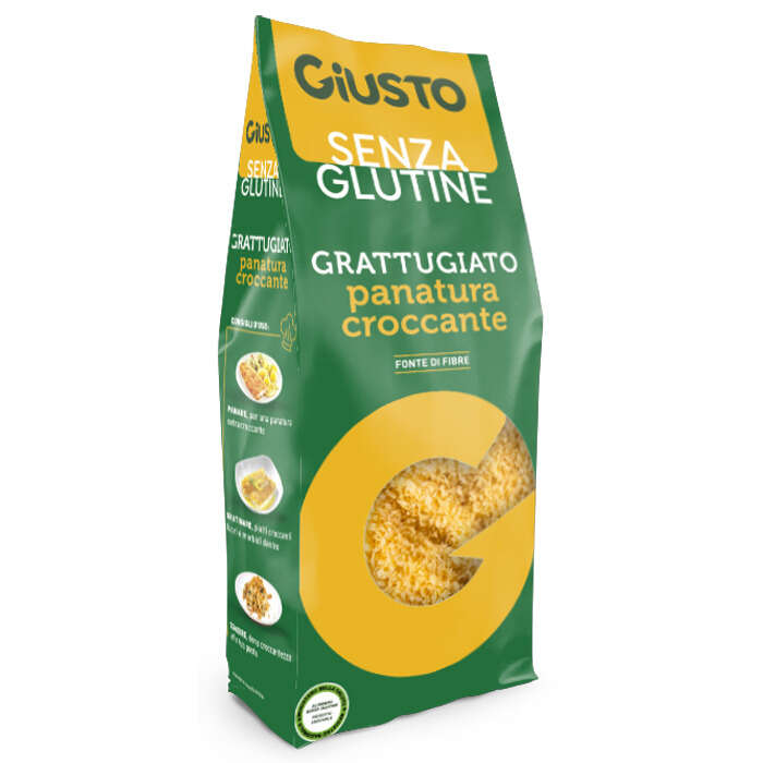 Giusto - Senza glutine grattugiato panatura croccante 200 g