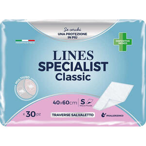 Lines - Traversa per incontinenza  specialist classic 40x60 cm 30 pezzi