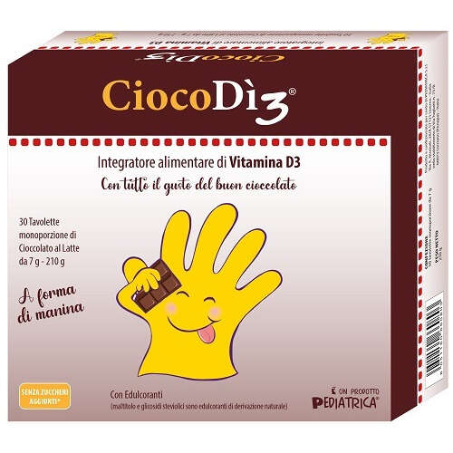 Pediatrica - Ciocodi3 30 tavolette di cioccolato