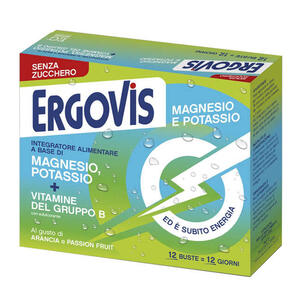 Ergovis - Mg+k vitamine b senza zucchero 12 bustine