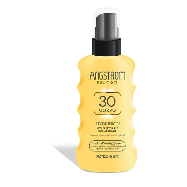 Angstrom - Protect hydraxol latte spray solare protezione 30 175 ml