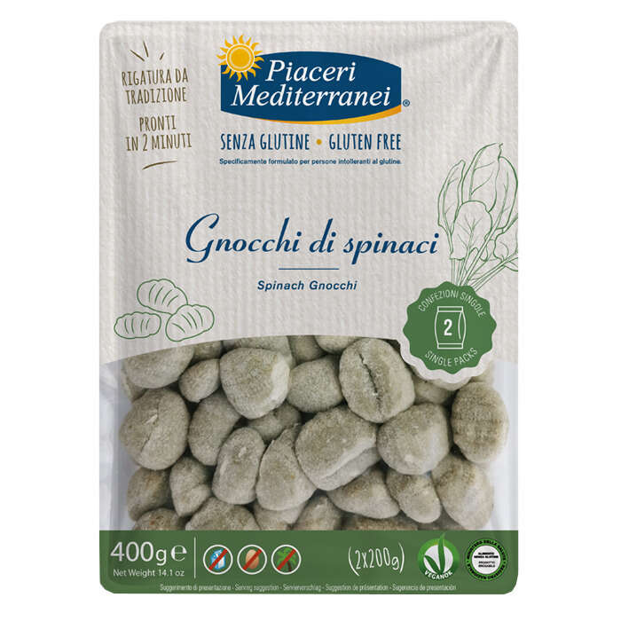 Piaceri meditteranei - Piaceri mediterranei gnocchi di spinaci 400 g