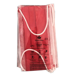 Sophy care - Mascherina chirurgica tipo ii r003 colore 10 rosso 10 pezzi