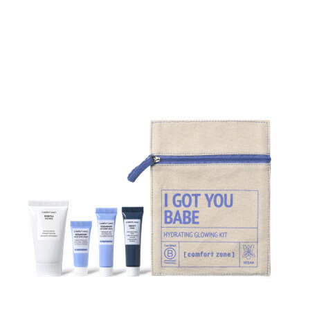 I got youbabe - I got you babe kit 1 essential face wash 50 ml + 1 hydramemory water source serum 10 ml + 1 hydramemory rich sorbet cream 15 ml + 1 renight cream 15 ml