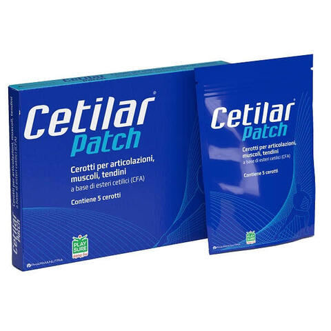 Cetilar - Cerotto monouso  patch per articolazioni muscoli e tendini 5 pezzi