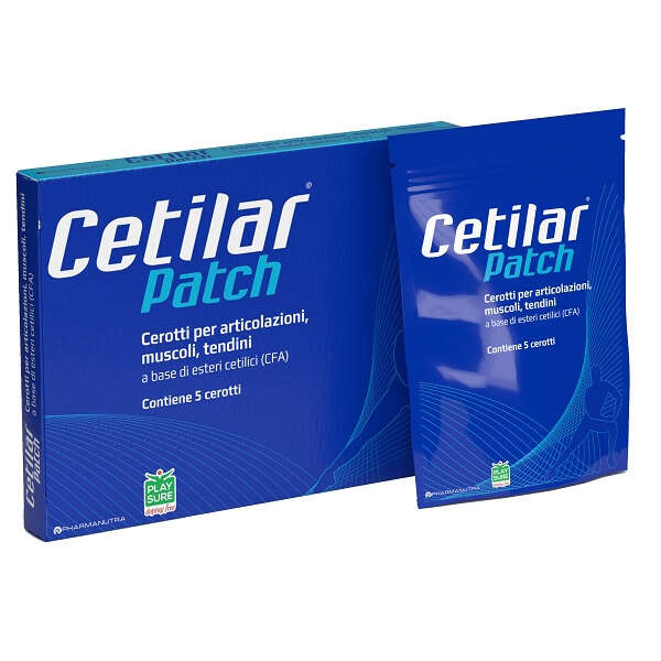 Cetilar - Cerotto monouso  patch per articolazioni muscoli e tendini 5 pezzi