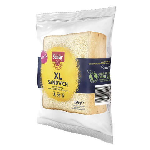 Schar - Xl sandwich pane bianco senza lattosio 280 g