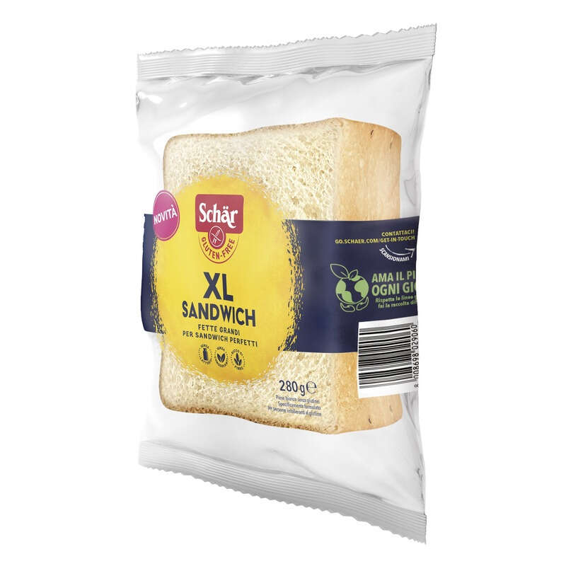 Schar - Xl sandwich pane bianco senza lattosio 280 g