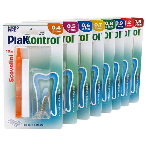 Plakkontrol - Minigrip scovolino 0,7 mm 10 pezzi