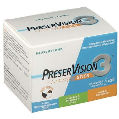 Bausch & lomb-iom - Preservision 3 30 stick orosolubili da 2 g