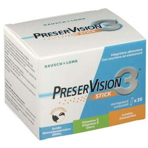 Bausch & lomb-iom - Preservision 3 30 stick orosolubili da 2 g