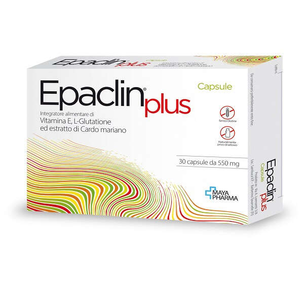 Maya pharma - Epaclin plus 30 capsule da 550 mg senza glutine naturalmente privo di lattosio