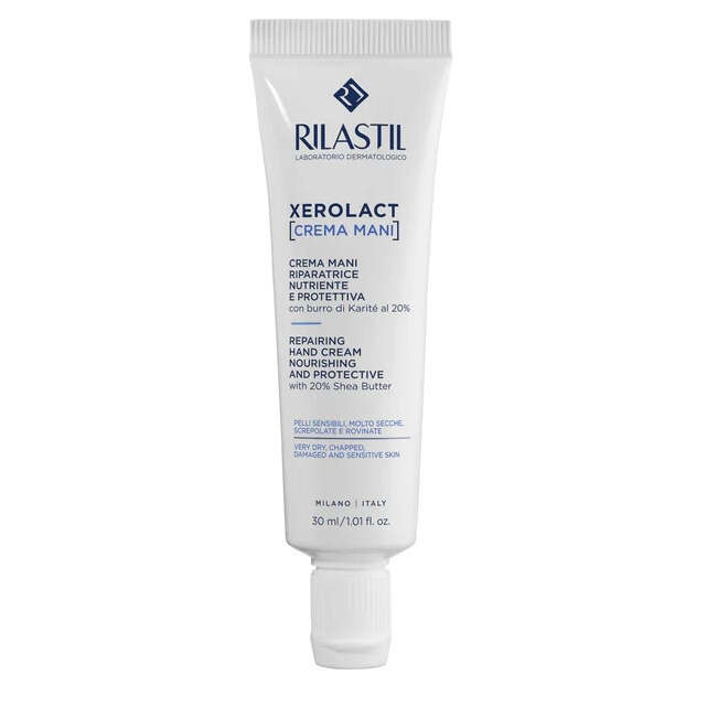Xerolact crema mani - Rilastil  nutriente e protettiva nuova formula 30 ml